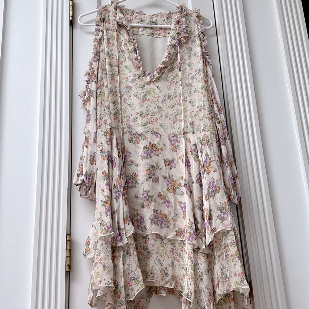 ALICE + OLIVIA off shoulder summer dress